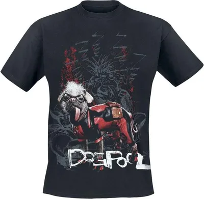 Produktbild von Deadpool T-Shirt Uni Dogpool schwarz M