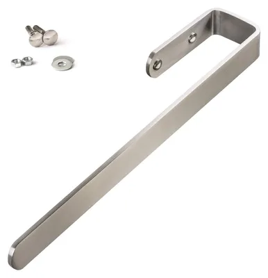 Produktbild von Omgoods – Set aus 2 Handtuchhaltern zur Montage in Schränke, Edelstahl, gebürstet – 340 mm