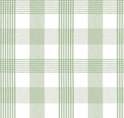 Produktbild von PVC Tischdecke Baumwolle Grün Wachstuch · Breite & Länge wählbar · abwaschbare Tischdecke · kariert weiss , Größe:140 x 280 cm