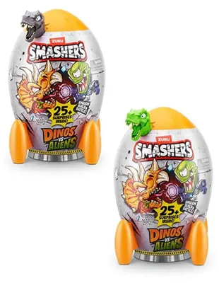 Produktbild von Smashers Dino vs Aliens Medium, 3 Jahr(e), Mehrfarbig, Kunststoff