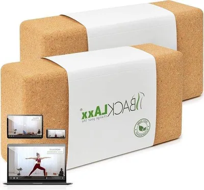 Obrázok produktu pre Drevený blok na jogu – šetrný k životnému prostrediu a k pokožke – 100 % prírodný – vyrobený ekologicky s videami o použití