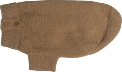 Produktbild von PAIKKA Hunde Strickpullover "Furry" braun, Rückenlänge: 45 cm