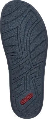 Produktbild von Rieker Herren Pantolette mit gekreuzten Riemen Weite G 21098, Größe:42 EU, Farbe:Blau