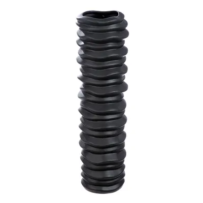 Produktbild von Gilde Bodenvase, groß, zylindrisch, "Rillo", Keramik, schwarz, VE 1, H. 78 cm, D. 20 cm 32768 4063387327685