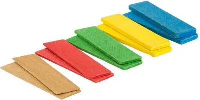 Produktbild von Kovalex Ausgleichs-/ Unterlagshölzer 80 x 22 x 1 - 5 mm schwarz 50 Stück
