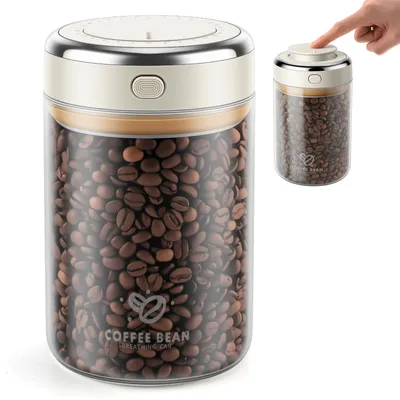 Vakuum-Kaffeedose 1100 ml aus Glas, luftdicht