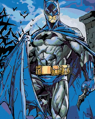 Produktbild von Zuty - Malen nach Zahlen - BATMAN, 40x50 cm, mit Keilrahmen (bereits gespannt)