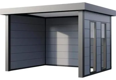 Produktbild von Pavillon Singolo 3630 inkl. Fenster 388 x 328 cm lichtgrau
