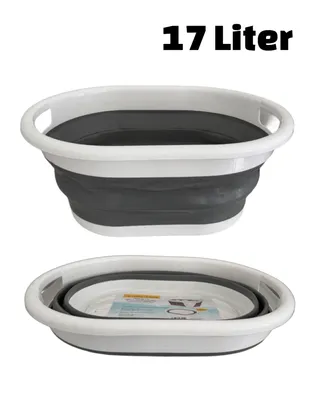 Produktbild von Wäschewanne 17 L Faltbar Wäschesammler Wäschebox Wäschetonne
