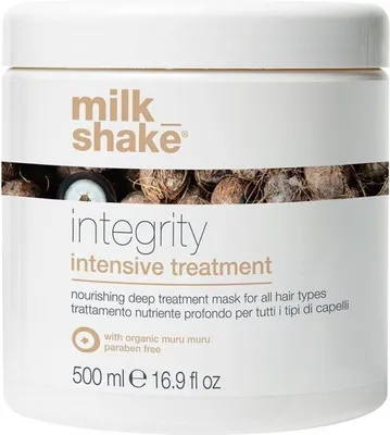 A product shot of a hair mask jar.