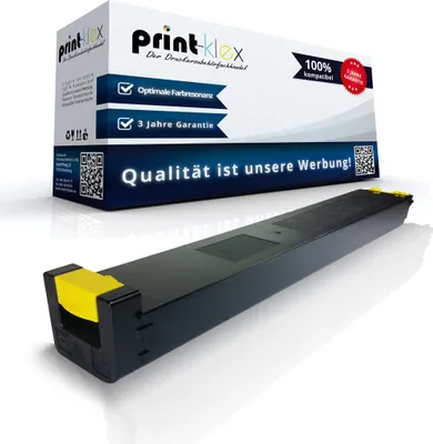 Produktbild von kompatible Tonerkartusche Yellow MX-27GTYA für Sharp - 15.000 Seiten Sharp MX2300 N MX2700 N MX3500 N MX 3500 Series MX 3501 MX4500 N MX 4500 Series MX4501 N MX 4501 N MX27 MX 27 Gelb - Eco Plus Serie
