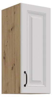 Produktbild von Hängeschrank 30 cm Stilo Weiss + Eiche Artisan Küchenzeile Küchenblock Küche