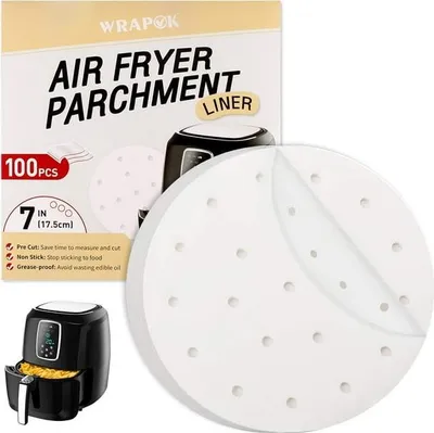 Obrázek produktu pro Pergamenový papír na pečení 17,5 cm do fritézy – 100 ks