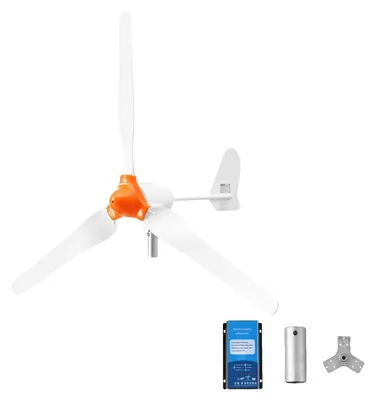 Produktbild von VEVOR 500W Windturbinen-Generator, 12V Windturbinen-Kit, 3-Blatt Windkraftgenerator mit MPPT-Controller, einstellbare Windrichtung & 2,5 m/s Startwindgeschwindigkeit, geeignet für Zuhause, Bauernhöfe, Wohnmobile, Boote