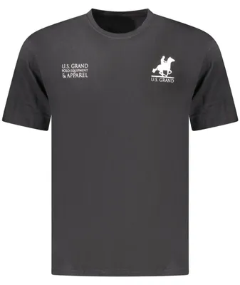 Produktbild von Stilvolles schwarzes Polo-T-Shirt für Herren mit Logo-Aufdruck