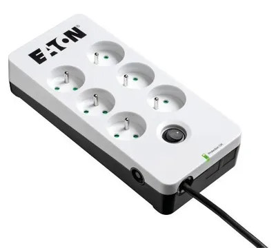 Imagen del producto de Protector contra sobretensiones EATON PB6F (6 enchufes, 10 A, blanco) (PB6F)