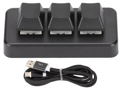 Immagine prodotto di Mini tastiera programmabile con 3 tasti e illuminazione RGB