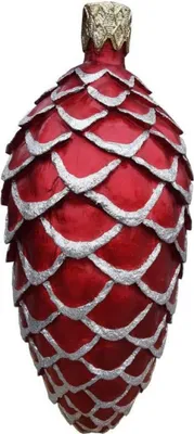 Zdjęcie produktu dla Casa Padrino luksusowa dekoracyjna kula choinkowa XXL szyszka Bordeaux czerwony / srebrny / złoty wys. 99 cm - Dekoracja świąteczna XXL - Luksusowa dekoracja świąteczna XXL