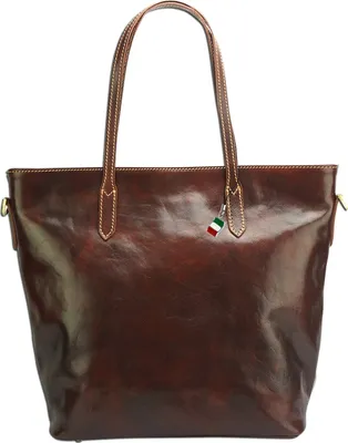 Produktbild von Florence Leder Schultertasche Shopper Businesstasche braun OTF133N