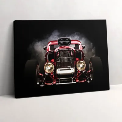 Produktbild von Alter Oldtimer – Leinwandbild Wandbild – 80x60 cm – Leinwandbilder – Wandbilder – Schlafzimmer – Flur