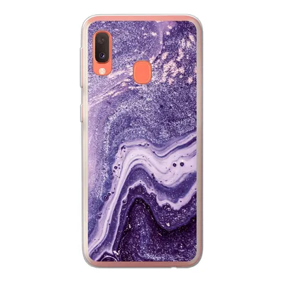 Produktbild von MuchoWow® Handyhülle Schutzhülle Hülle für Samsung Galaxy A20e Naturstein - Glitzer - Luxus Silikon Softcase Handy Hülle - Abdeckung