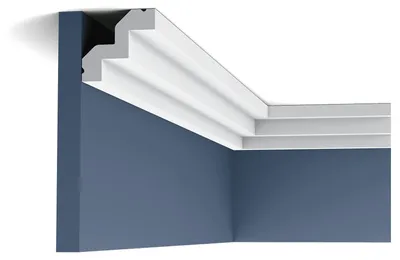 Immagine prodotto di Orac Decor C602 Luxxus Modanatura decorativa moderna Modanatura per stucco Modanatura decorativa Cornice per stucco a soffitto Profilo a spigolo vivo | 2 metri