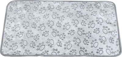 Produktbild von Hundedecke, graues pfotenmuster, 160x100cm, waschbar Haustier Decken, weich & bequem