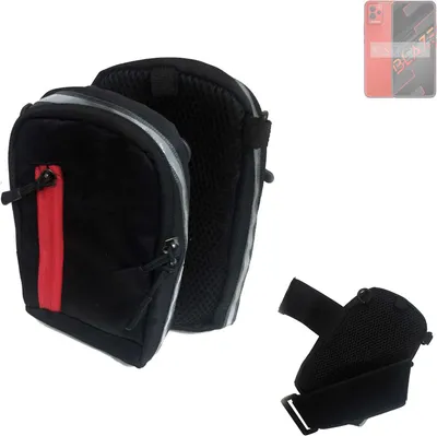 Produktbild von K-S-Trade Outdoor Gürteltasche Holster Umhängetasche kompatibel mit Lava Blaze schwarz Handy Tasche Case travelbag Schutz Hülle Handy Hülle