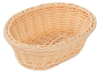 Immagine prodotto di Cestino ovale per pane e frutta, robusto vimini, polipropilene, 235 x 150 x 70 mm (LxPxA)