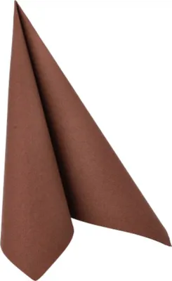 Produktbild von 20 Servietten "ROYAL Collection" 1/4-Falz 40 cm x 40 cm braun