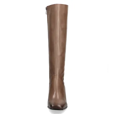 Produktbild von Caprice Schaftstiefel mit glatter Sohle Taupe Nappa Woms Boots (Größe: 39)