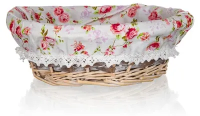 Immagine prodotto di Cesto in vimini, piccolo e decorativo, Roses, 25x9 cm