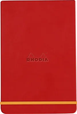 Produktbild von Rhodia Webnotepad A5 96 Bl liniert, mikroperforiert, Papier 90g, Mohnrot 194398C