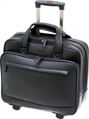 Produktbild von Pilotenkoffer Trolley Aktenkoffer Laptop Akten Tasche 41 cm Schwarz Bowatex