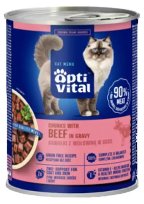 Zdjęcie produktu dla Wołowina dla kota w sosie 415 g