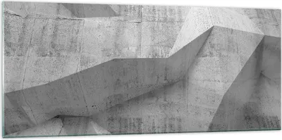Produktbild von Bilder auf glas - Einteilig - Beton Wand Grau - 120x50cm - Glasbilder - Wandbilder - Bilder - zum Aufhängen bereit - Wanddekoration aus Glas - Glas Bilder - Wandbild auf Glas - GAB120x50-4183