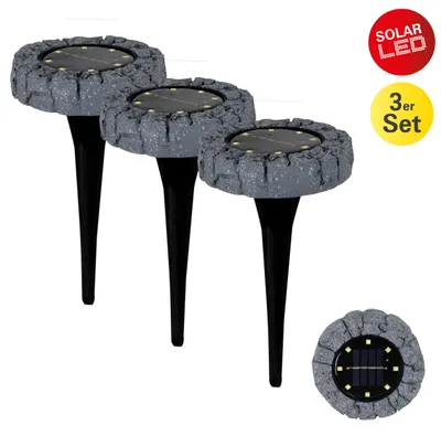 Obrázek produktu pro Solární světlo země sada 3 solárních lamp zahradní země reflektor venkovní solární 4125816