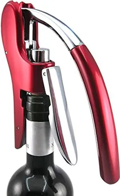 Productafbeelding van Beste gebruiksvoorwerpen Professionele Zinklegering Power Wijnopener Octopus Premium Verticale Hendel Kurkentrekker met Ingebouwde Folie Cutter Ober