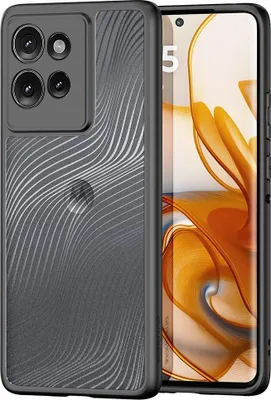 Produktbild von Motorola Edge 50 Hülle - Dux Ducis Aimo Series - Transparent TPU Back Cover - Schwarz
