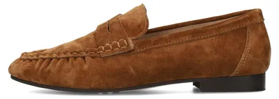Produktbild von Damen Penny-Loafer SAMMY aus Veloursleder mit festem Fußbett und 2 cm Absatz
