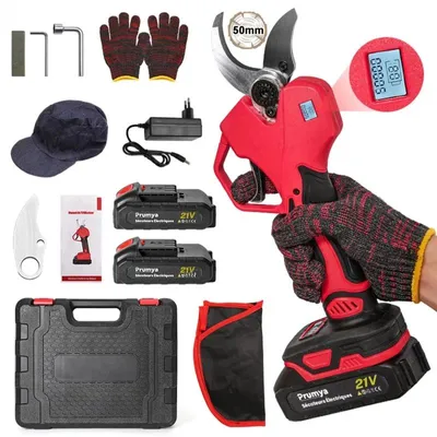 Produktbild von Akku-Mini-Kettensäge - Handgeführte Elektrosäge - 18 V - 1000 W - 50 mm Schnittlänge - 1200 U/min - 1 Akku