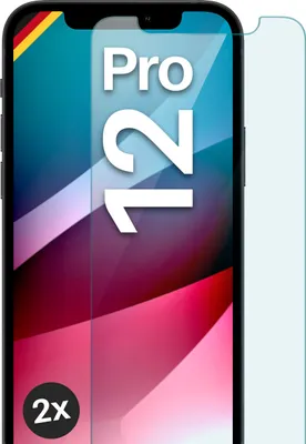 Produktbild von Glas Schutzfolie für iPhone 12 Pro, Stückzahl:2er Set
