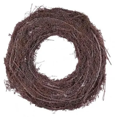 Produktbild von Naturkranz, rosa / glitzer, ∅ 48 cm / Höhe: 8 cm, "Germany", handgefertigt