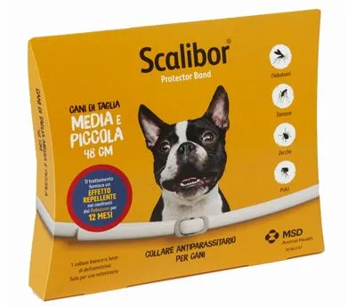 Image de Collier antiparasitaire Scalibor pour chiens - 48 cm, pour chiens de petite et moyenne taille