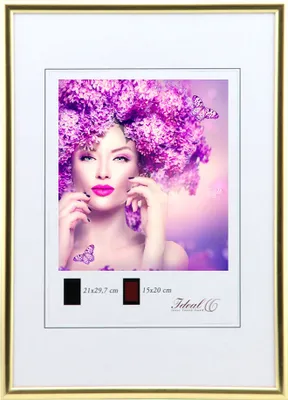 Produktbild von New Lifestyle Kunststoff Bilderrahmen Kunststoffrahmen Bildhalter Bildträger - Farbe: Gold | Format: 10x15