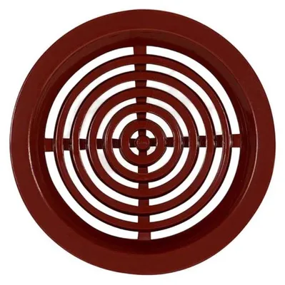 Immagine prodotto di Griglia di ventilazione rotonda VM, Ø 50 mm, 4 pezzi, marrone 0414