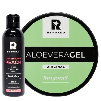 Produktbild von Set Byrokko Aloe Vera Kühlgel + Shine Brown