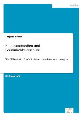 Produktbild von Boulevardmedien und Persönlichkeitsschutz