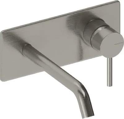 Produktbild von SANYCCES LOOP ColdOpen Wand-Waschtischarmatur Unterputz mit 18 cm Ausladung, Nickel gebürstet