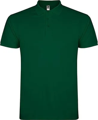 Immagine prodotto di Roly PO6638 | Polo Star da uomo, Piqué - Colore: Verde bottiglia 56 - Taglia: XL